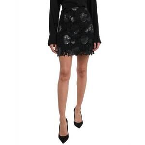 NEW GENERATION LOVE delacorte vegan leather skirt in black